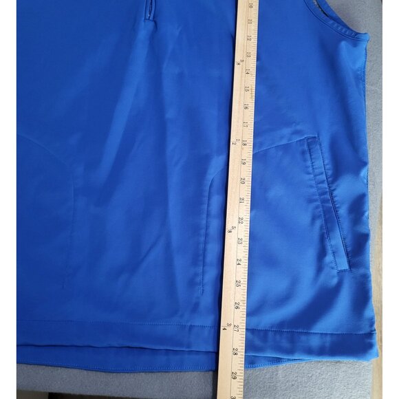 adiPure adidas Men's LG Blue 1/4 Zip Pullover Vest Golf Athleisure Windbreaker - Picture 3 of 8